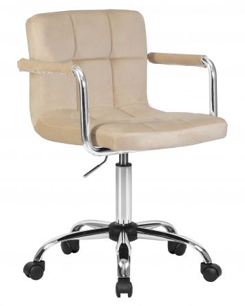 DOBRIN TERRY office chair for staff, beige velour (MJ9-10)