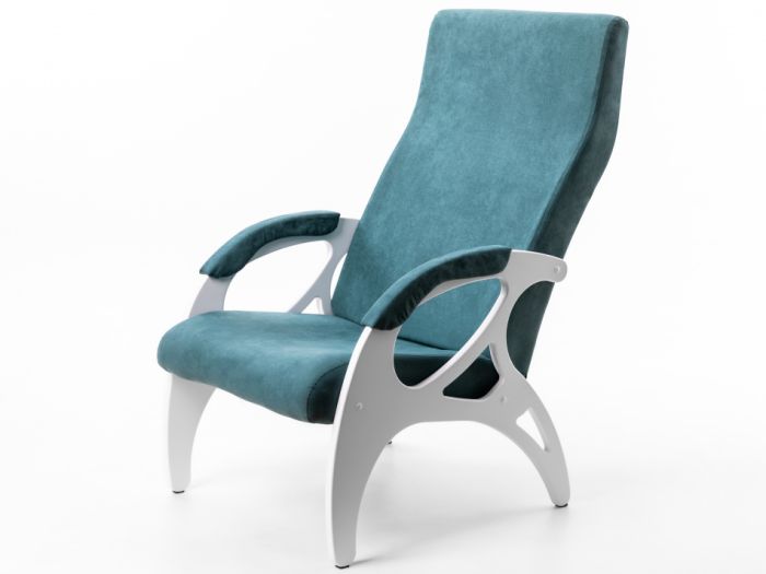 Bergamo 006096 armchair, emerald/white color, plywood, PU materials