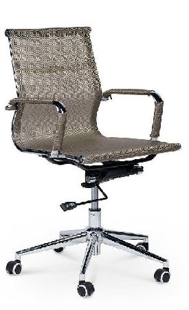 Office chair NORDEN Helmut LB HA-102-04, metal color chrome, mesh color bronze