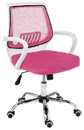 Woodville 11652 Ergoplus computer chair white / pink