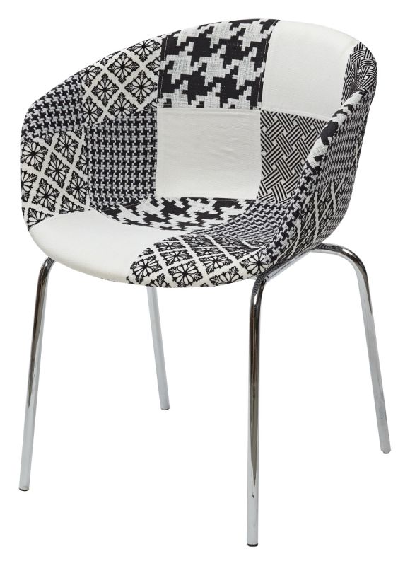 Armchair M-city ART PATCHWORK-BW 60873, metal multicolor