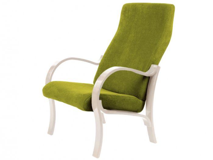 Milan 005712 armchair, lime/oak champagne color, plywood, PU materials