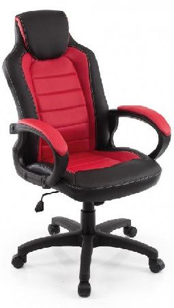 Woodville 1725 Kadis Computer Chair dark Red / Black