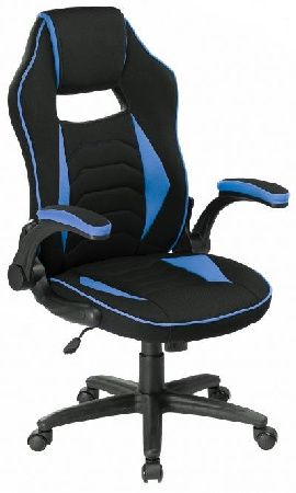 Computer chair Woodville 11911 Plast 1 light blue / black