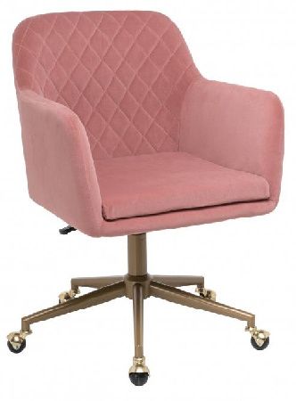 Woodville 11716 Molly pink / gold computer chair