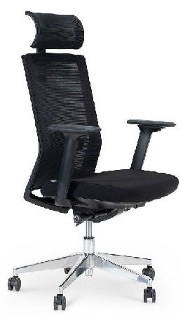 Office chair NORDEN Partner aluminum CH-202A-OA2000*OS800, metal/ABS plastic color black/chrome