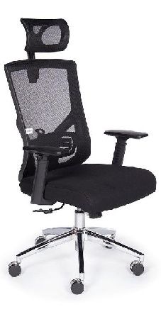 Office chair NORDEN Garda SL L-035S, metal/ABS plastic color black/chrome, fabric color black