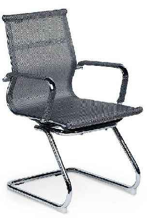 Office chair NORDEN Helmut CF HB-102-01, metal color chrome, mesh color gray