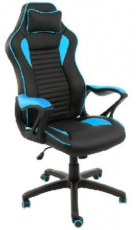 Woodville 1875 Leon Computer Chair black / blue