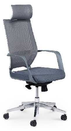 Office chair NORDEN Vario gray YS-0816H(D+TW)W, metal/ABS plastic color gray/aluminum