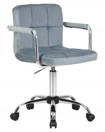 DOBRIN TERRY office chair for staff, powder blue velour (MJ9-74)