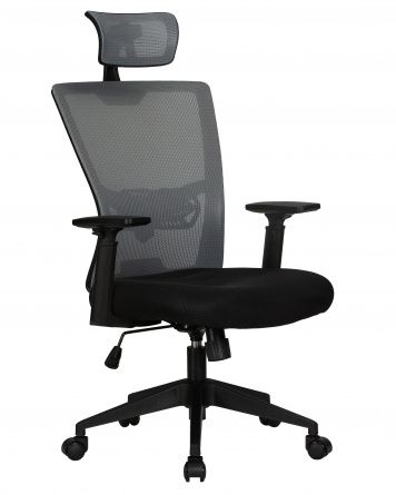 Office chair for staff DOBRIN NIXON, black, grey mesh