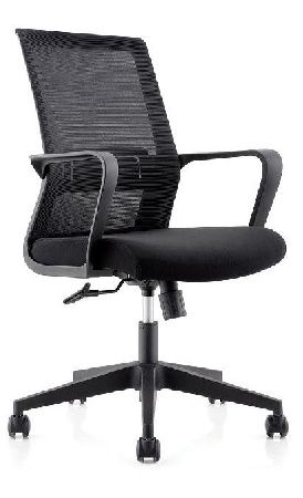 Office chair NORDEN Inter LB CH-180B-OA2000*AK30-61, ABS plastic color black, fabric color black