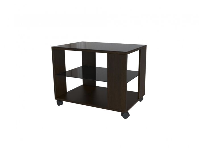 BeautyStyle 002278 coffee table, color black, materials glass, chipboard