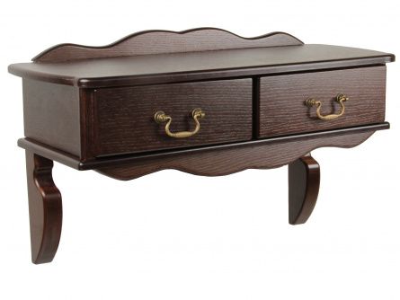 Berger console 002345, dark brown color, beech, MDF materials