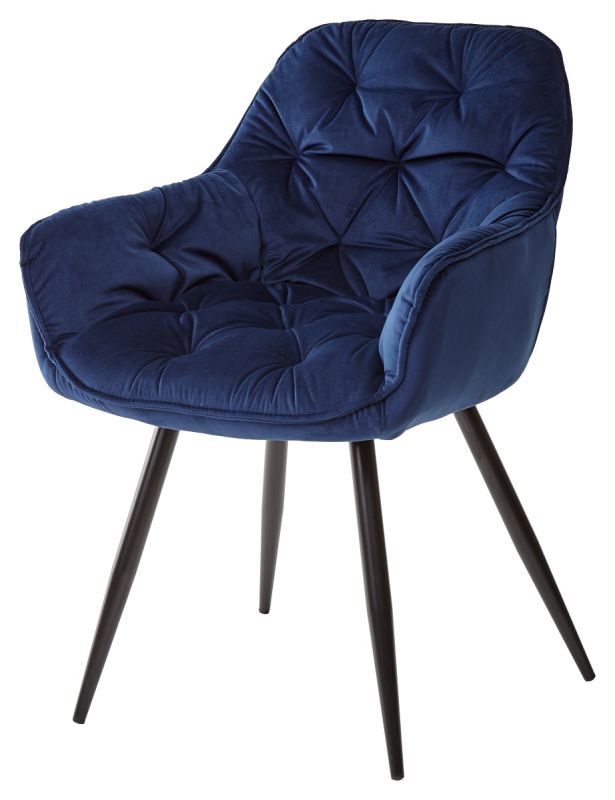 M-city MALTA 60607 chair, metal blue