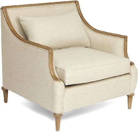 Armchair Secret De Maison Atila 13031 antique oak, cream fabric