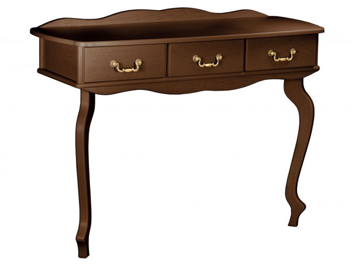 Berger console 002228, dark brown color, beech, MDF materials