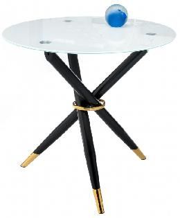 Woodville Table 11772 Rock white / black