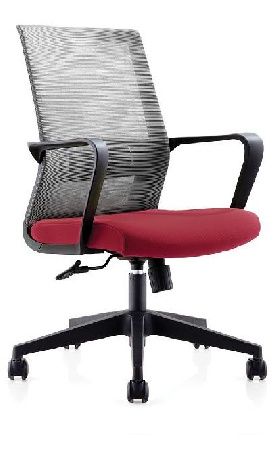 Office chair NORDEN Inter LB CH-180B-OA2016*AK30-63, ABS plastic color black, fabric color cherry