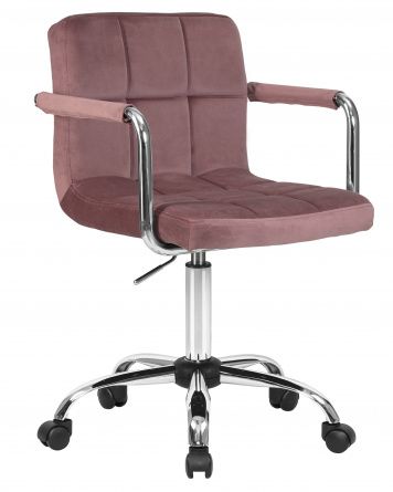 DOBRIN TERRY office chair for staff, powder pink velour (MJ9-32)