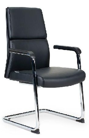 Office chair NORDEN London CF HR8637-2-408, metal color gray, eco-leather color black