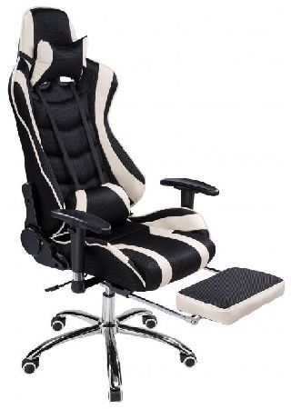 Woodville 11908 Kano 1 cream / black computer chair