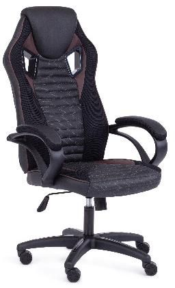 Tetchair 15315 PILOT chair, color black/perforated black/brown