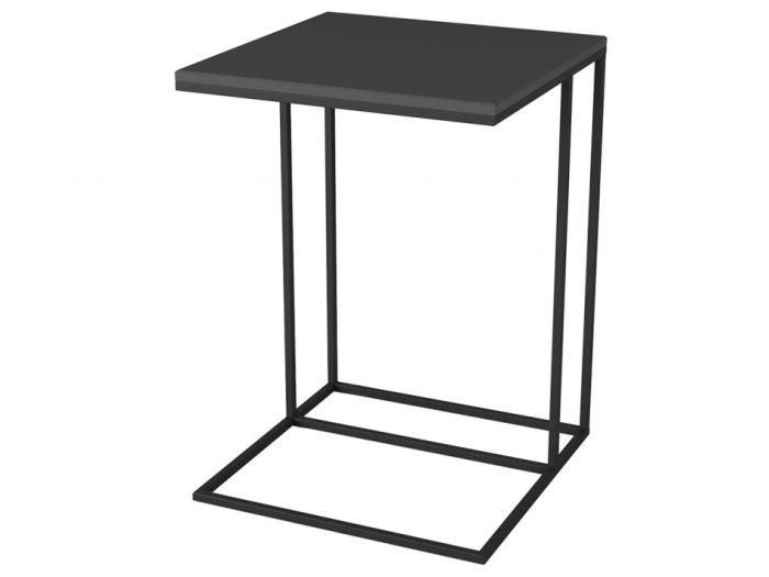 Highgret 006722 attached table, graphite/black color, mdf materials, metal