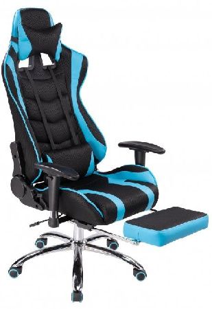 Computer chair Woodville 11909 Kano 1 light blue / black