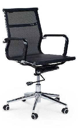 Office chair NORDEN Helmut LB HA-102-1, metal color chrome, mesh color black