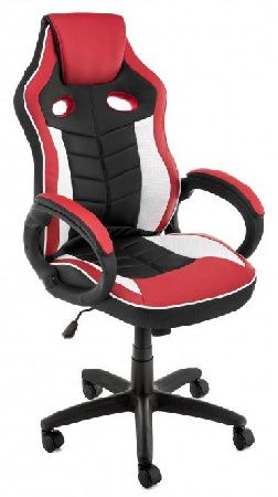 Woodville 11324 Anis Computer Chair black / red / white