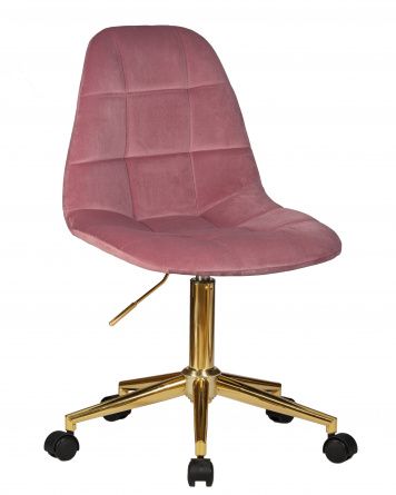 Office chair for staff DOBRIN MONTY GOLD, pink velour (MJ9-32)