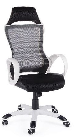 Office chair NORDEN Renome CX0729H01 white+black, ABS plastic color white, fabric color black