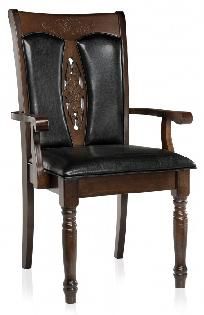 Woodville 11421 Gala dirty oak Armchair / black