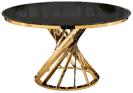 Woodville Table 11642 Twist gold / black