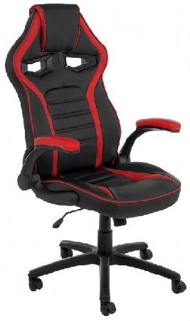 Woodville 11673 Monza 1 Computer chair red / black